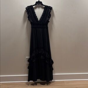 Baltic Born Black Lace Detail Dress